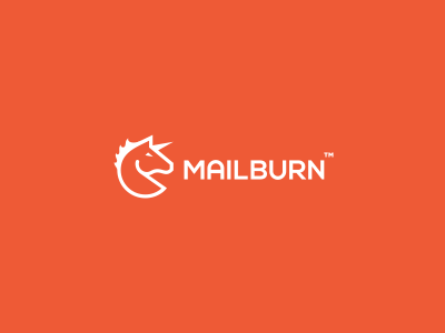 Mailburn app burn fire horn horse mail startup unicorn