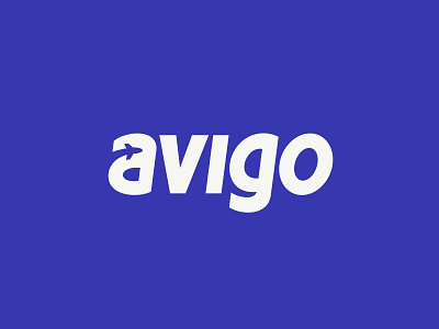 Avigo airplane avia clouds custom letter logo plane service ticket tickets website