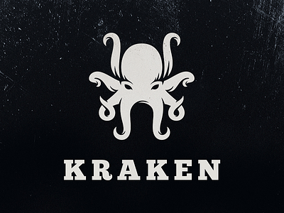 Kraken beast character creature illustration kraken logo logotype negative space ocean octopus sea