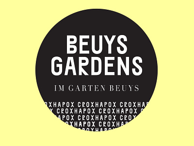 Beuys gardens sticker