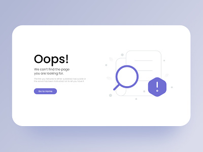 404 Error page 404 error page app design app login screen clean ui design figma illustration interface ui user interface visual design web website