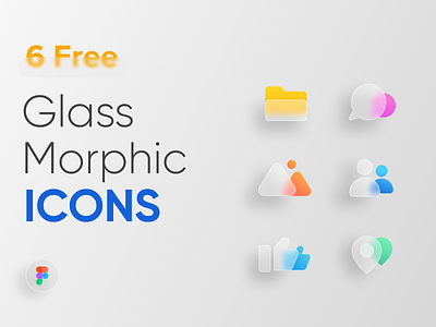 FREE GLASS MORPHIC ICON PACK