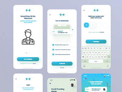 Health Care App  (Adobe XD)