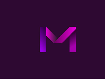 M letter logo in 3D Design