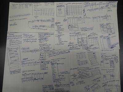 SEO management interface sketches