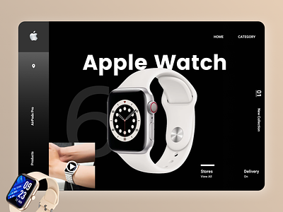 Online watches Web design branding clean clean ui design new online shopping ui ux web website