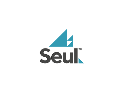 Seul Architectural Firm Logo Design blue brand brand identity branding design geometric logo logo design triangles visual identity