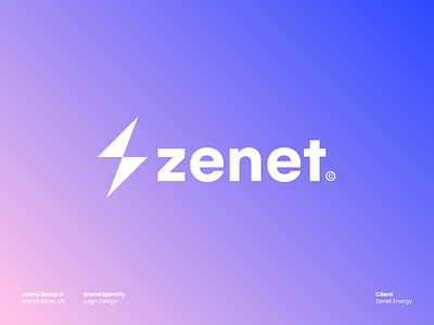 zenet logo brand branding clean design eco energy identity jonny delap logo sustainability trend typography utilities vector visual identity