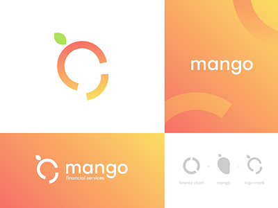 mango financial services branding design finance fintech identity logo logo trends orange services typography visual identity