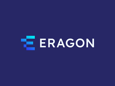 Eragon logo blue brand identity branding capital design investment logo logo trends logo-mark trading visual identity