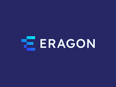 Eragon logo blue brand identity branding capital design investment logo logo mark logo trends trading visual identity