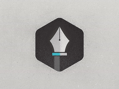 Hex Pen Tool grunge hexagon icon jonny delap logo pen tool texture