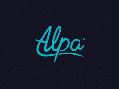 Alpa Logotype alpa branding design jonny delap logo logotype typography visual identity