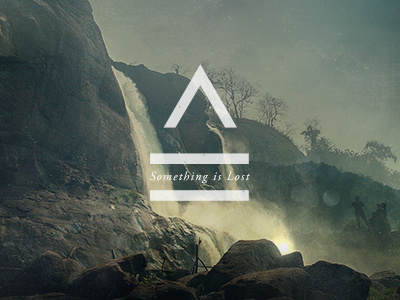 Something Is Lost // Designer MX cover art designer mx landscape lettering music noise something is lost texture typography