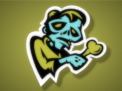 Pittsburgh Rotters Primary logo logo rotters sports zombie
