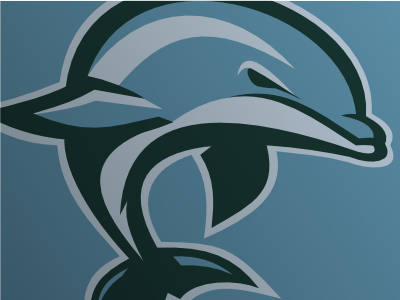 Dolphins baseball dolphin logo marine sport vector