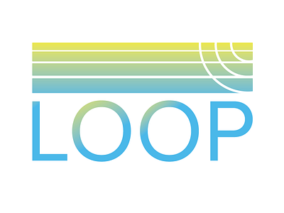 Logo for LOOP branding gradient identity illustrator logo