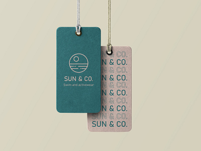 Sun & Co - Clothes tag branding design graphic design vector