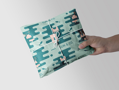 Sun & Co. / Packaging wrapping paper branding design graphic design illustration vector