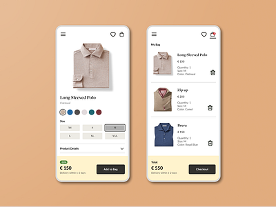Daily UI 012 - E-Commerce Shop design ui
