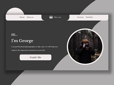 Web Photography UI Design