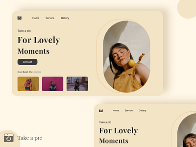 Photographer Website concept