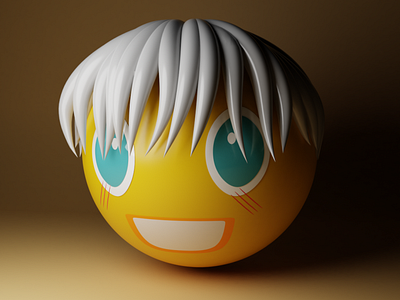 Gojo Satorou - Unmasked Emoji