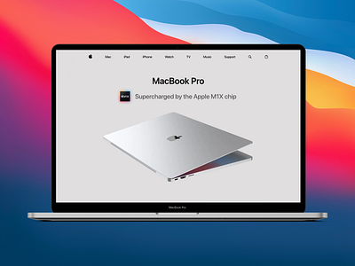 M1X MacBook Pro apple branding graphic design macbook ui