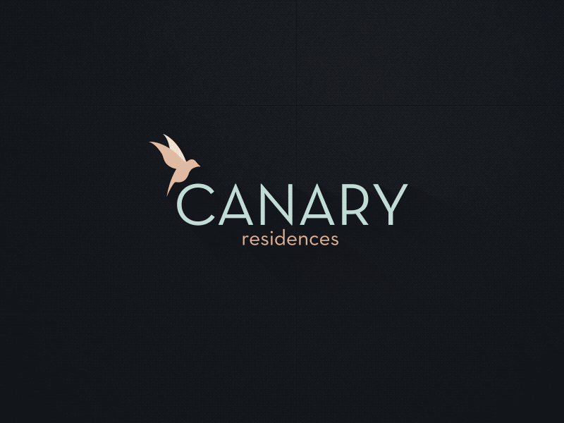 Logo Design for Canary Residences animation branding flat icon logo logo animation logo design logo motion minimal motion