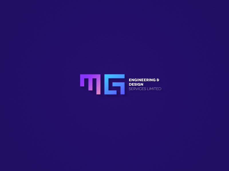 Logo Design for MG Engineering animation branding clean flat icon logo logo animation logo design logo motion minimal motion