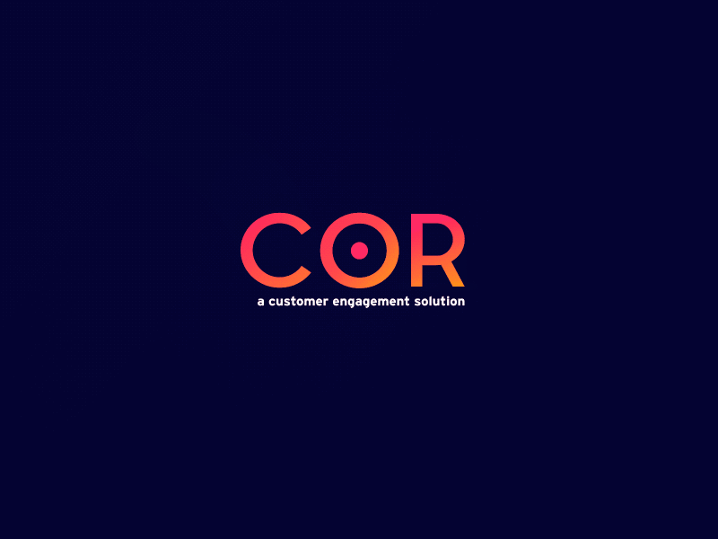 Logo Design for COR animation branding design icon logo logo animation logo design logo motion minimal motion