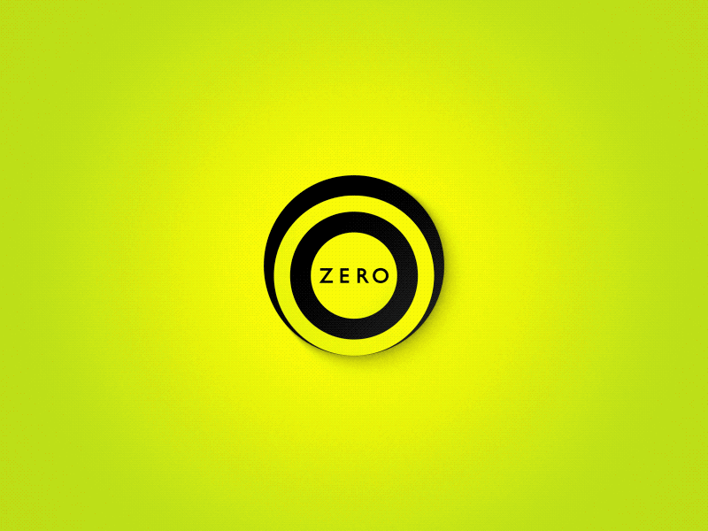 Logo Design for ZERO animation clean design flat logo logo animation logo design logo motion minimal motion