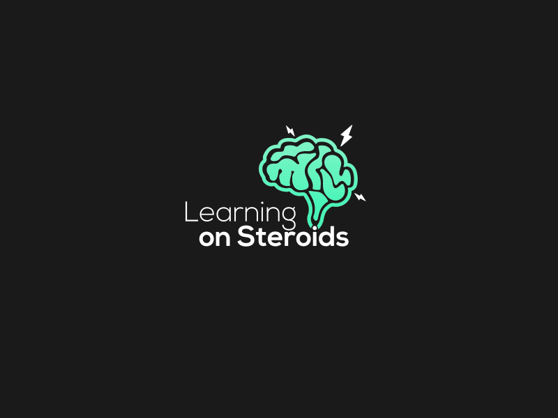 Logo Design for Learning On Steroids animation clean design icon logo logo animation logo design logo motion minimal motion