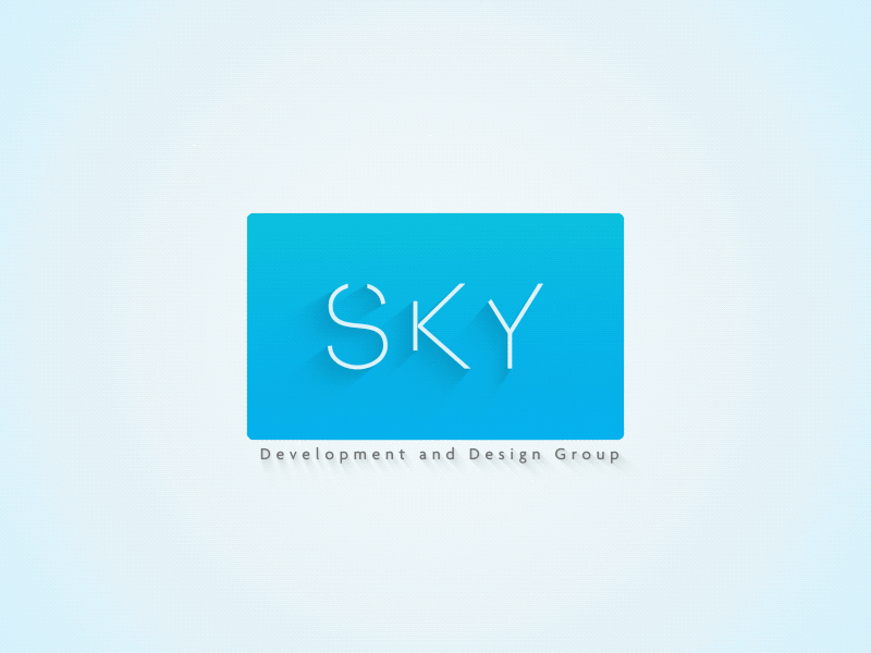 Logo Design for Sky animation clean flat icon logo logo animation logo design logo motion minimal motion