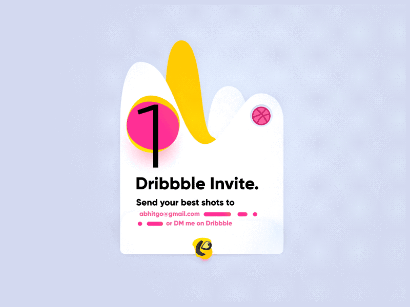 Dribble Invite animation dribbble dribbble best shot dribbble invitation dribbble invite illustration logo animation logo motion motion