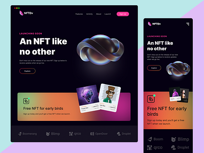 NFT Artwork Marketplace UI Design. app design branding graphic design interface design nft token product design prototyping software design ux research web design wireframing