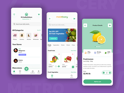 Grocery Mobile App Design