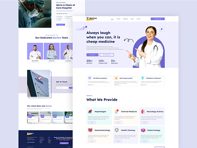 Online Medical Website UI Design