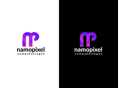 NP MODERN LOGO letter logo modern logo