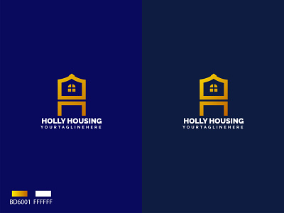 H+HOUSING LOGO h letter logo housing logo modren logo