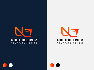 U+DELIVERY LOGO delivery logo u letter logo