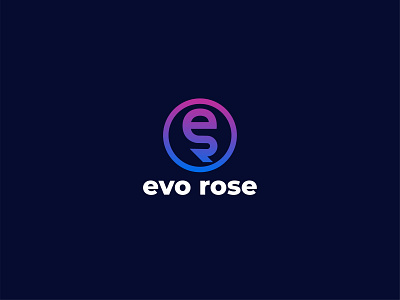Evo Rose Logo company logo e commerce letter logo design modern word