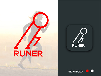 RUNER LOGO DESIGN compnay logo fastest logo logo design modern logo r logo red logo runer logo speed logo