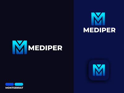 M Modern Letter Logo Design