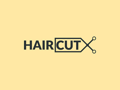 HAIR CUT LOGO DESIGN company logo hair cut logo hair logo letter logo design mens purler minimalist modern purler logo salon logo wordmark