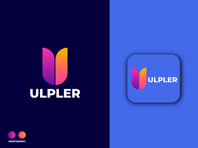 ULPLER MODERN LOGO DESIGN brand design company minmal modern monogram u letter u logo