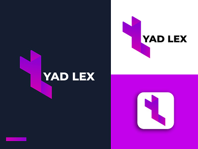 YAD LEX MODERN LETTER LOGO brand design company logo design l letter letter logo logodesign modern modern logo y letter yl letter yl modern