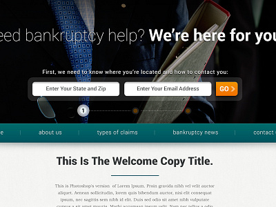 Bankruptcy Homepage attorney bankruptcy button input lawyer