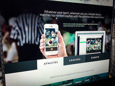 An Homepage 2 app athlete coach football homepage instructor sports