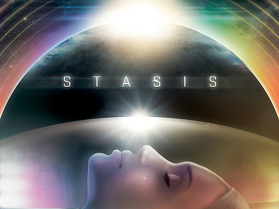 Designers.mx STASIS mix album astronaut cover designers.mx illustration mix music planet sci fi science space woman